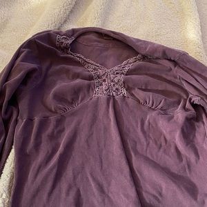 Wool rich purple sweater